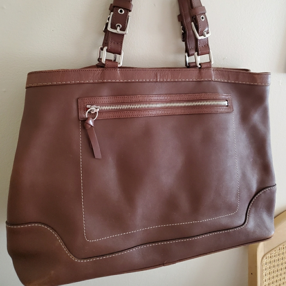 Coach Whiskey Leather XL Tote - E05S 5138 - Picture 10 of 11